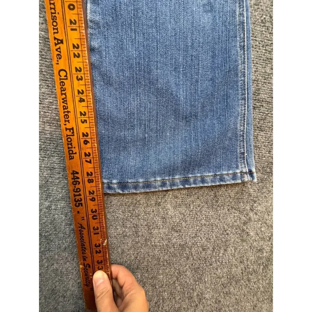 Y2K Old Navy Brand Girls Size 16 Flare Patch Pocket Blue Jeans